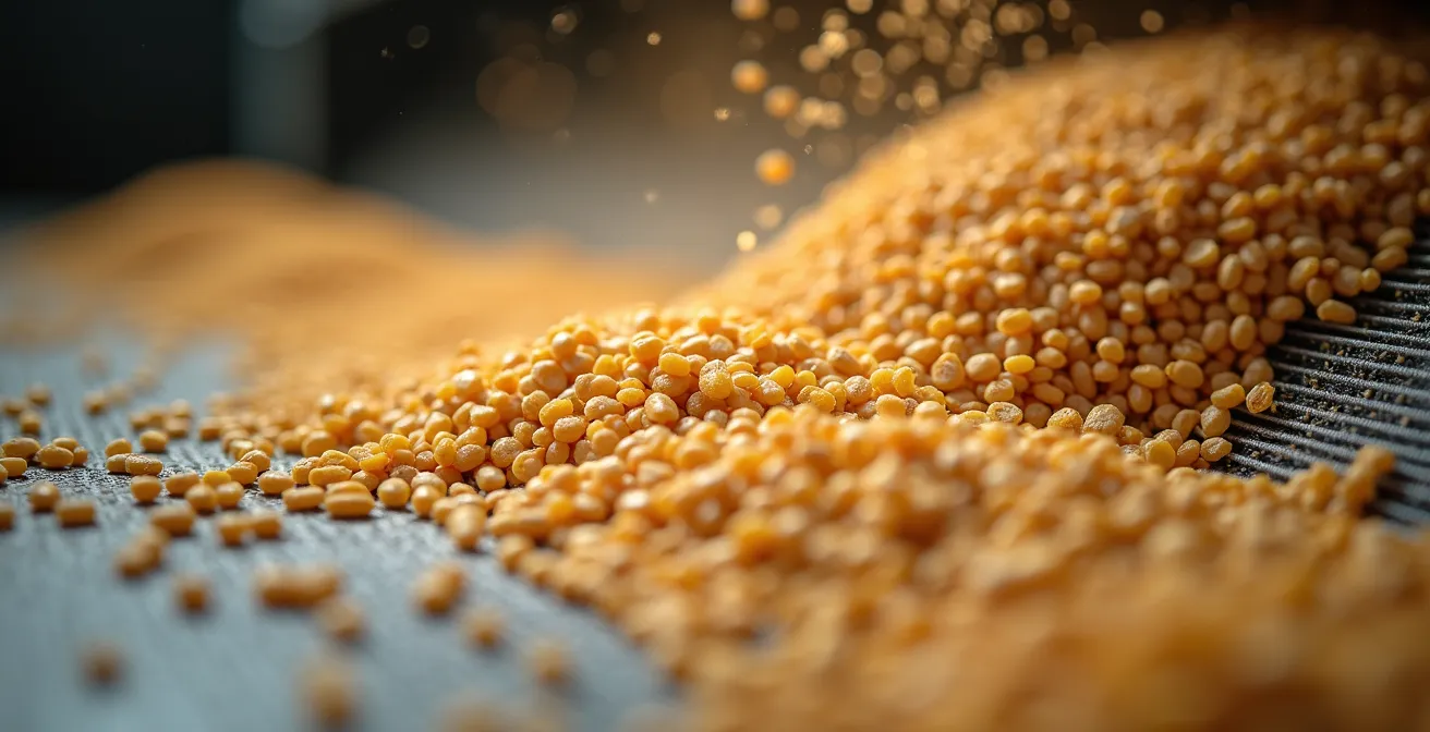 Sistema de limpieza preliminar de granos con cribas y separadores